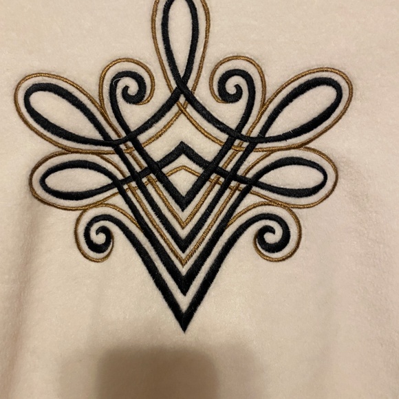 Bob Mackie Wearable Art Sweater Jacket Sweater Jacket Fleece Size M - Picture 5 of 12